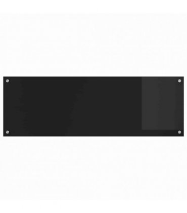 vidaXL Kitchen Backsplash 2 pcs Black 120 x 40 cm Tempered Glass