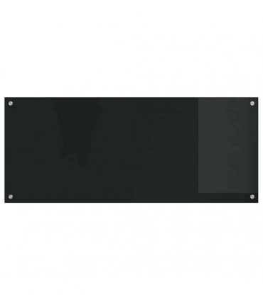 vidaXL Kitchen Backsplash 2 pcs Black 120 x 50 cm Tempered Glass