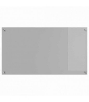 vidaXL Kitchen Backsplash 2 pcs Light Grey 110 x 60 cm Tempered Glass
