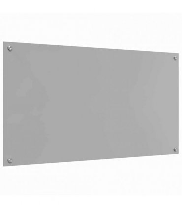 vidaXL Kitchen Backsplash 2 pcs Light Grey 110 x 60 cm Tempered Glass