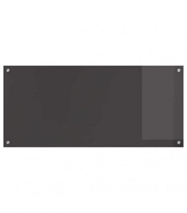 vidaXL Kitchen Backsplash 2 pcs Dark Grey 110 x 50 cm Tempered Glass