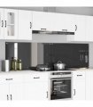 vidaXL Kitchen Backsplash 2 pcs Dark Grey 110 x 60 cm Tempered Glass