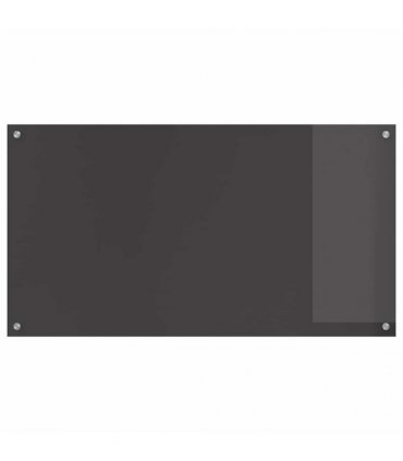 vidaXL Kitchen Backsplash 2 pcs Dark Grey 110 x 60 cm Tempered Glass