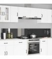 vidaXL Kitchen Backsplash 2 pcs Dark Grey 120 x 40 cm Tempered Glass