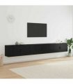vidaXL Wall-mounted TV Cabinet Set 3 pcs 100 x 34.5 x 40 cm Black Oak