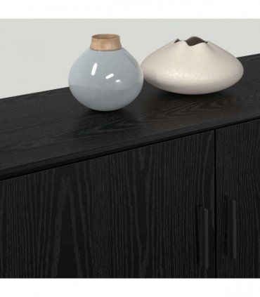 vidaXL Wall-mounted TV Cabinet Set 2 pcs 100 x 34.5 x 40 cm Black Oak