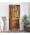 vidaXL Highboard 2 pcs Old Wood 69.5 x 34 x 180 cm Engineered Wood