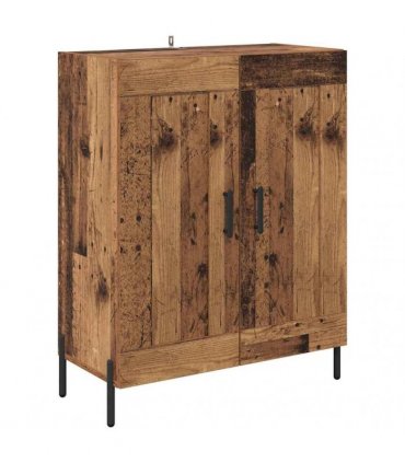 vidaXL Highboard 2 pcs Old Wood 69.5 x 34 x 180 cm Engineered Wood