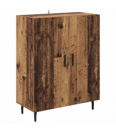 vidaXL Highboard 2 pcs Old Wood 69.5 x 34 x 180 cm Engineered Wood