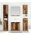 vidaXL Bathroom Cabinet Set 3 pcs Old Wood Engineered Wood