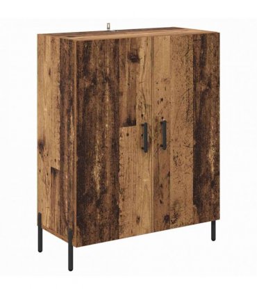 vidaXL Highboard 2 pcs Old Wood 69.5 x 34 x 180 cm Engineered Wood
