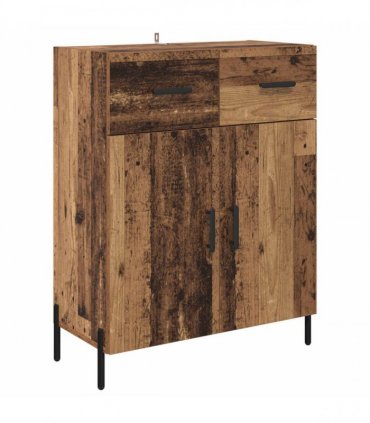 vidaXL Highboard 2 pcs Old Wood 69.5 x 34 x 180 cm Engineered Wood