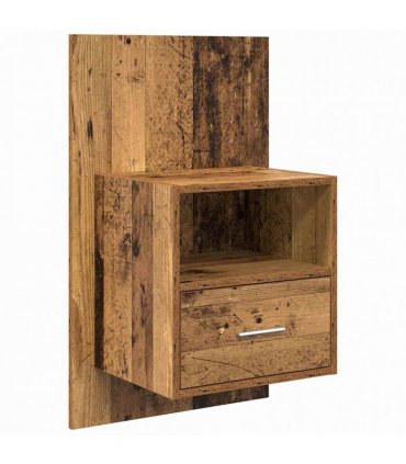 vidaXL Headboard With Cabinet 3 pcs Old Wood Engineered Wood