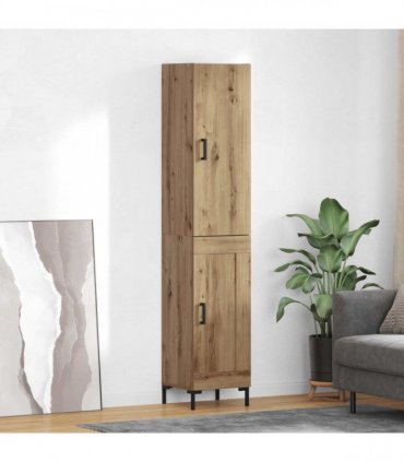 vidaXL Highboard Artisan Oak 34.5 x 34 x 180 cm Engineered Wood