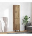 vidaXL Highboard Artisan Oak 34.5 x 34 x 180 cm Engineered Wood