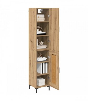 vidaXL Highboard Artisan Oak 34.5 x 34 x 180 cm Engineered Wood