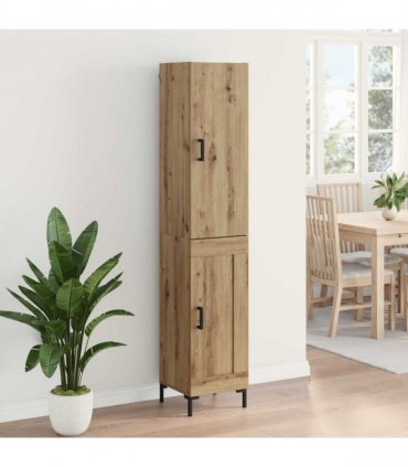 vidaXL Highboard Artisan Oak 34.5 x 34 x 180 cm Engineered Wood