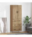 vidaXL Highboard 2 pcs Artisan Oak 69.5 x 34 x 180 cm Engineered Wood