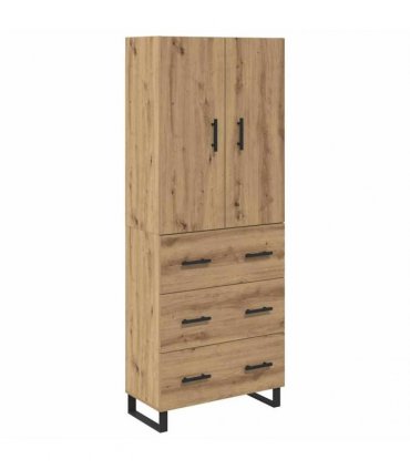 vidaXL Sideboard 2 pcs Artisan Oak 69.5 x 34 x 180 cm Engineered Wood