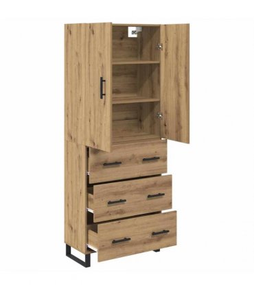 vidaXL Sideboard 2 pcs Artisan Oak 69.5 x 34 x 180 cm Engineered Wood