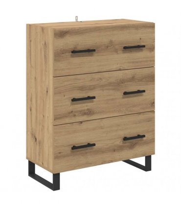 vidaXL Sideboard 2 pcs Artisan Oak 69.5 x 34 x 180 cm Engineered Wood