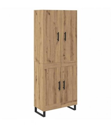 vidaXL Sideboard 2 pcs Artisan Oak 69.5 x 34 x 180 cm Engineered Wood