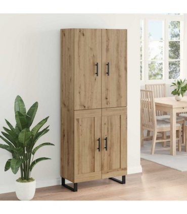 vidaXL Sideboard 2 pcs Artisan Oak 69.5 x 34 x 180 cm Engineered Wood
