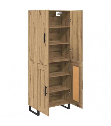 vidaXL Sideboard 2 pcs Artisan Oak 69.5 x 34 x 180 cm Engineered Wood