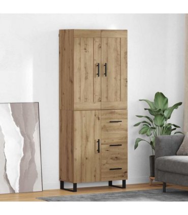 vidaXL Highboard 2 pcs Artisan Oak 69.5 x 34 x 180 cm