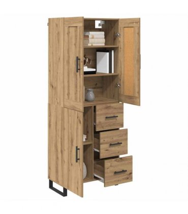 vidaXL Highboard 2 pcs Artisan Oak 69.5 x 34 x 180 cm