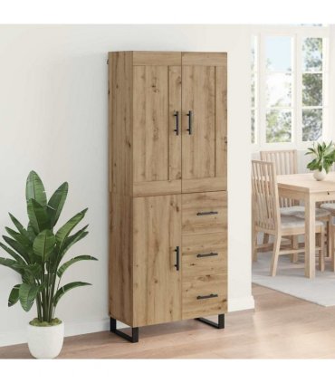 vidaXL Highboard 2 pcs Artisan Oak 69.5 x 34 x 180 cm