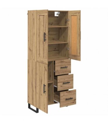 vidaXL Highboard 2 pcs Artisan Oak 69.5 x 34 x 180 cm