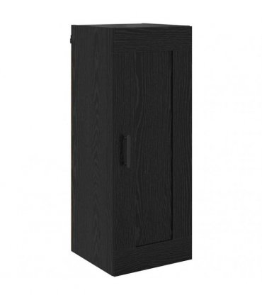 vidaXL Highboard Black Oak 34.5 x 34 x 180 cm Engineered Wood