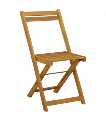 vidaXL Outdoor Bistro Chairs 8 pcs Natural Solid Acacia Wood