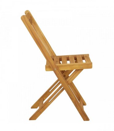 vidaXL Outdoor Bistro Chairs 8 pcs Natural Solid Acacia Wood