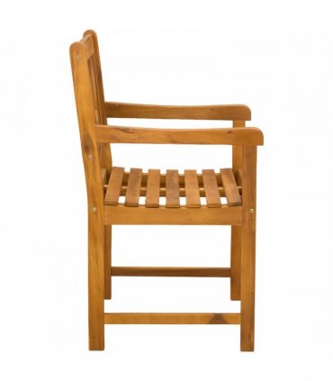 vidaXL Garden Chairs 6 pcs Natural Solid Acacia Wood