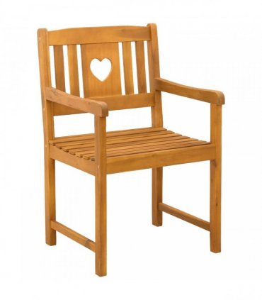 vidaXL Garden Chairs 6 pcs Natural Solid Acacia Wood