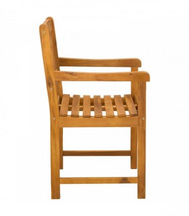 vidaXL Garden Chairs 8 pcs Natural Solid Acacia Wood