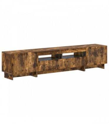 vidaXL 5 Piece LED TV Cabinet Smoked Oak Engineered Wood