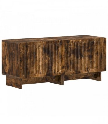 vidaXL 5 Piece LED TV Cabinet Smoked Oak Engineered Wood
