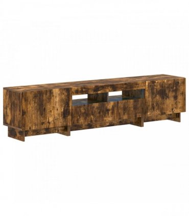 vidaXL 5 Piece LED TV Cabinet Smoked Oak Engineered Wood