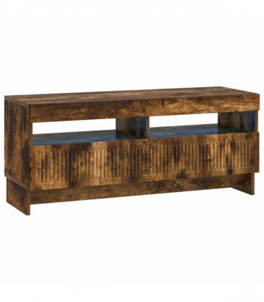 vidaXL 5 Piece LED TV Cabinet Smoked Oak Engineered Wood