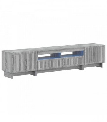 vidaXL 5 Piece LED TV Cabinet Grey Sonoma Engineered Wood