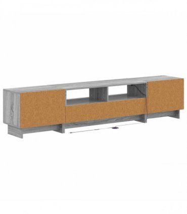 vidaXL 5 Piece LED TV Cabinet Grey Sonoma Engineered Wood