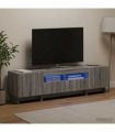 vidaXL 5 Piece LED TV Cabinet Grey Sonoma Engineered Wood