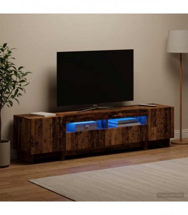 vidaXL 5 Piece LED TV Cabinet Old Wood Engineered Wood