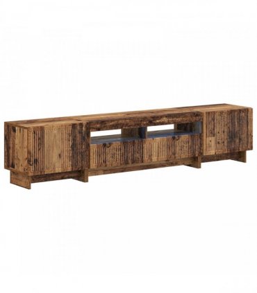vidaXL 5 Piece LED TV Cabinet Old Wood Engineered Wood