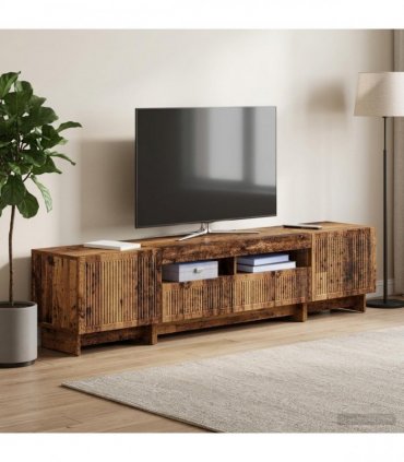 vidaXL 5 Piece LED TV Cabinet Old Wood Engineered Wood
