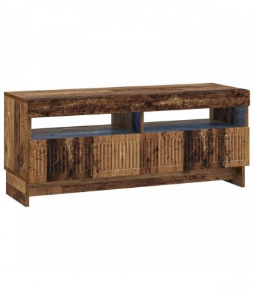 vidaXL 5 Piece LED TV Cabinet Old Wood Engineered Wood