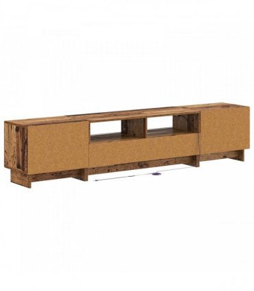 vidaXL 5 Piece LED TV Cabinet Old Wood Engineered Wood